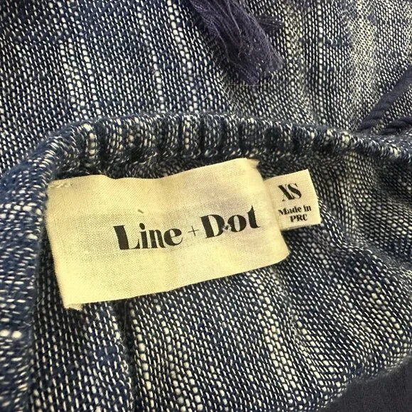 Line & Dot Denim Halter Top With Sequin Bottom Size XSmall - Picture 4 of 7